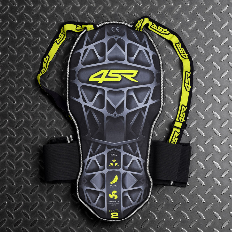 4SR páteřový chránič Racing Ultra Light Level 2 pohľad z predu 
