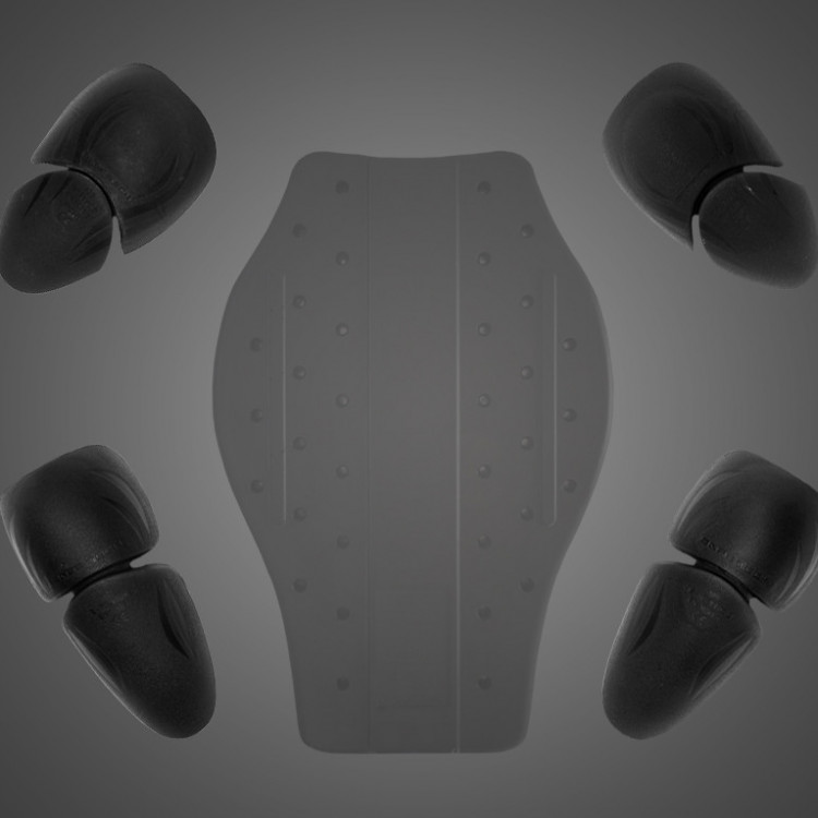 4SR bunda na motorku Hooligan Black Velvet - špičkové chrániče SafeTech Level 2 chrániče 