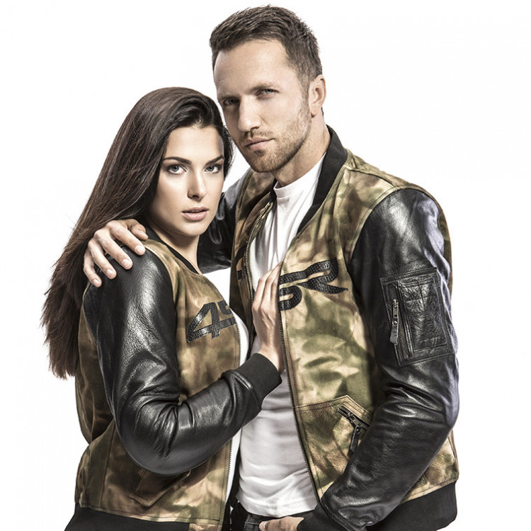 4SR Bomber Camo  - dámská  a pnáská maskáčová bunda na motorku bundy na modeloch