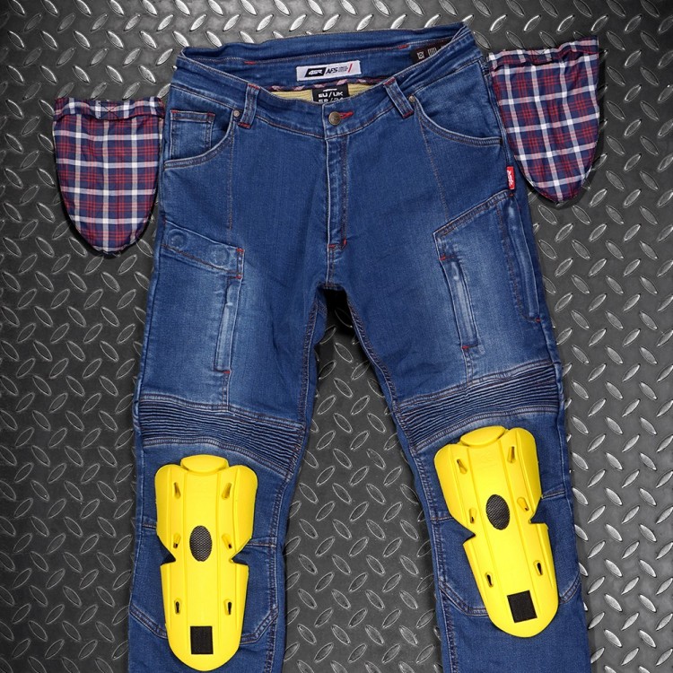 4SR pánske kevlarové jeans Club Sport s patentovaným systémem uchytenia chráničou 4