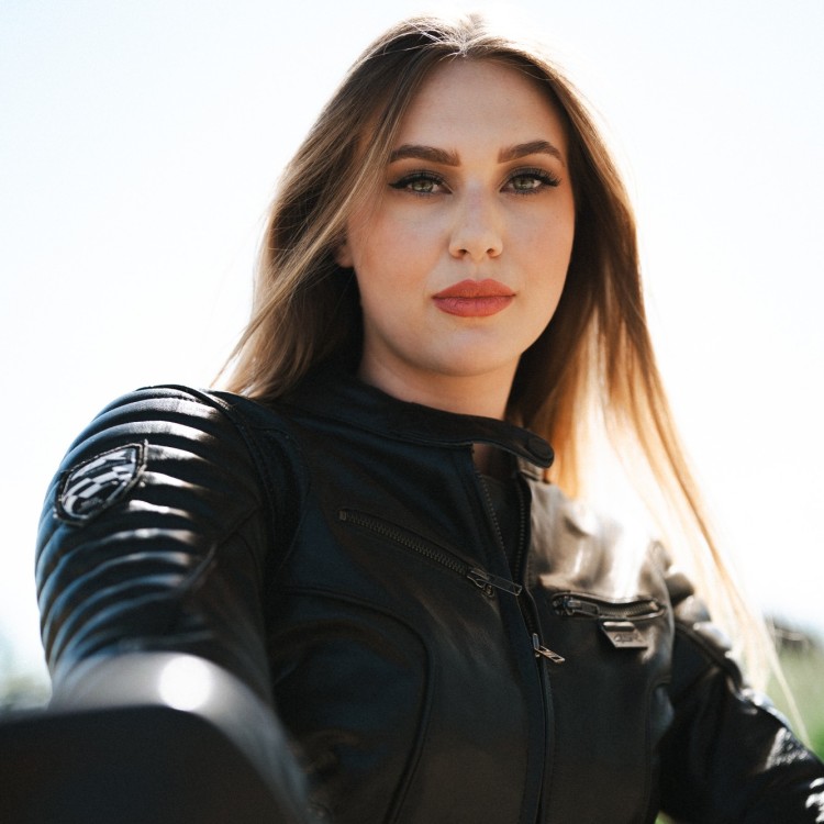 4SR dámska, kožená moto bunda B - Monster Lady