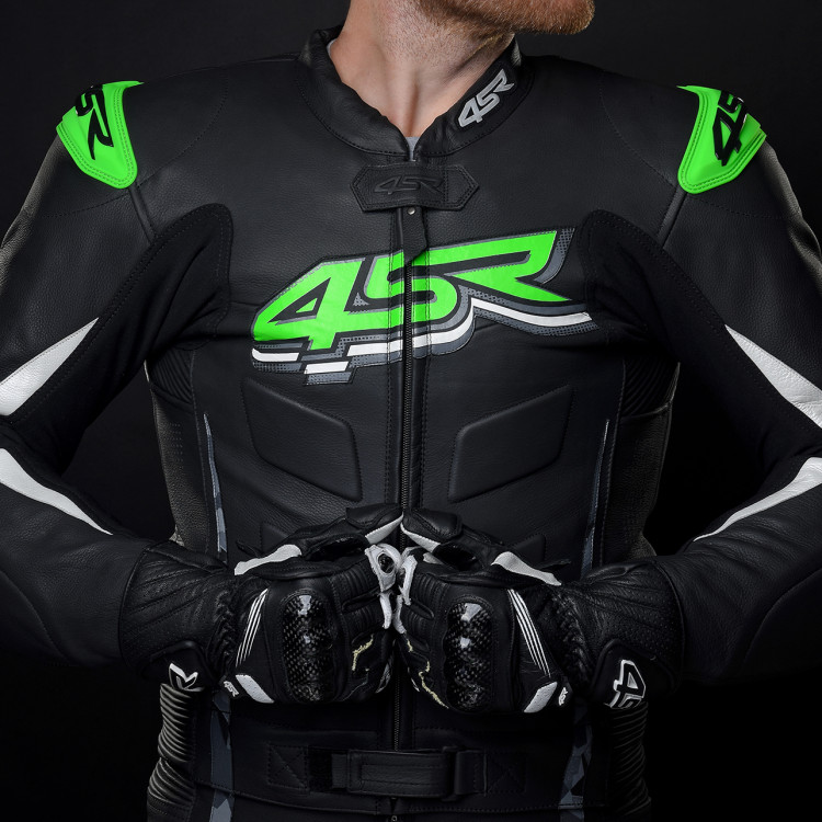 4SR dvoudílná kombinéza RR Evo III Monster Green hrudník 