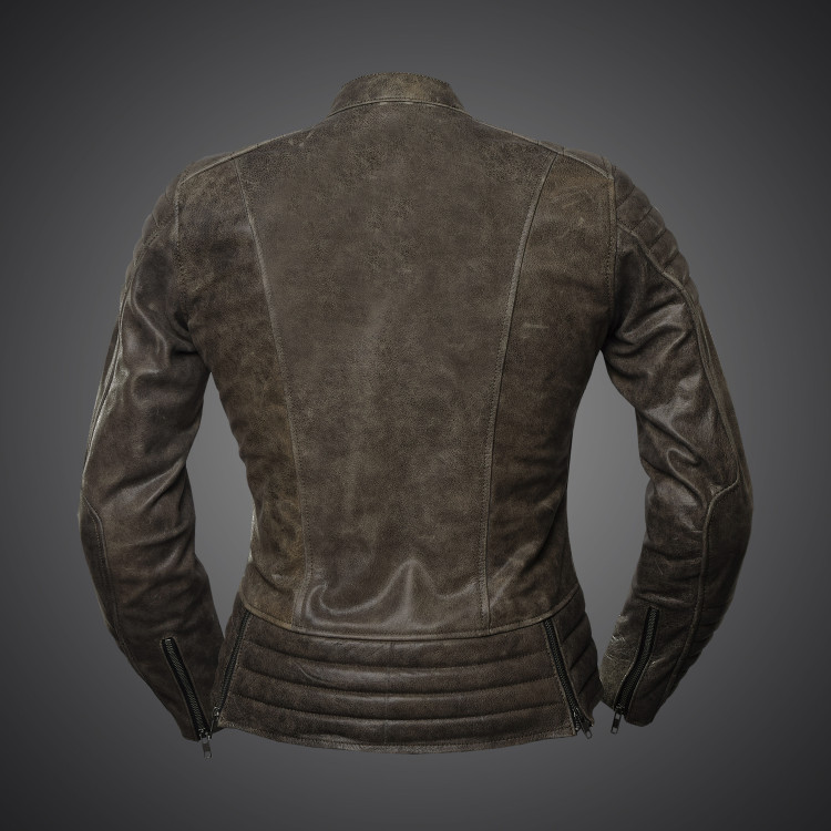 4SR dámská motocyklová bunda Cool Lady Retro bunda zo zadu