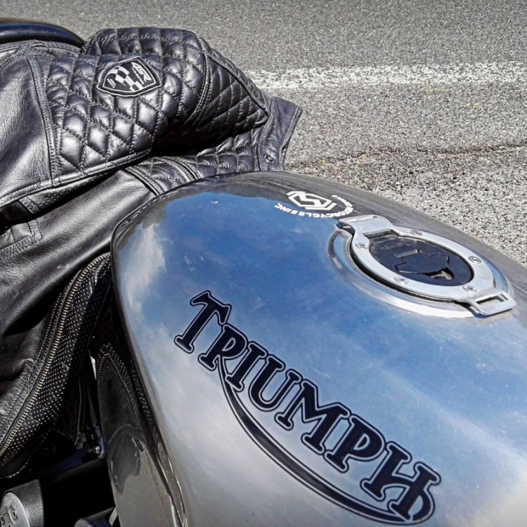 4SR luxusní pánská bunda Scrambler Petroleum & Rocket Garage Magazine bunda na motorke 