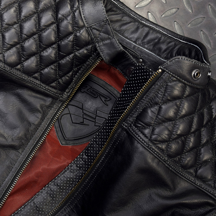 4SR dámska kožená moto bunda Scrambler Lady Petroleum