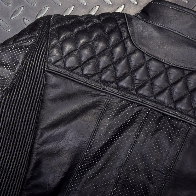 4SR dámska kožená moto bunda Scrambler Lady Petroleum