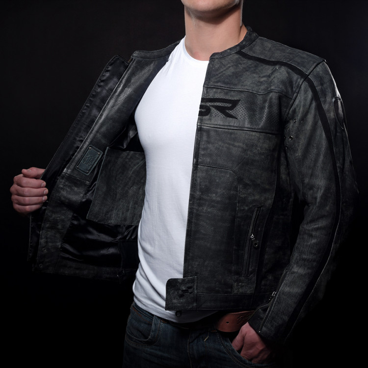 4SR motocyklová bunda Bobber rozopnutá bunda