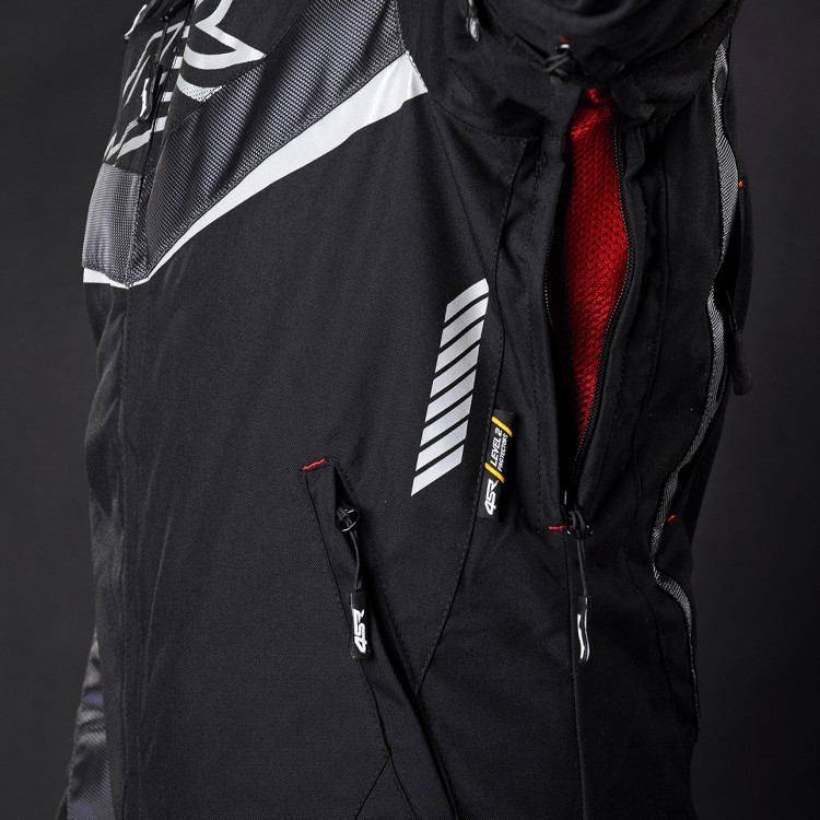 4SR textilní moto bunda Young Gun Shadowbunda z boku rukáv