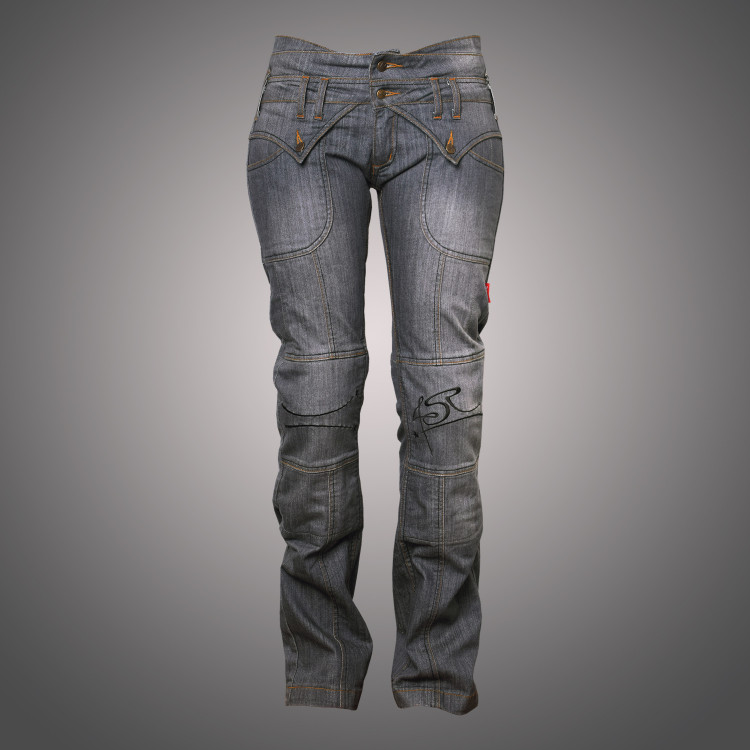 4SR dámské kevlarové Jeans Lady Star Grey