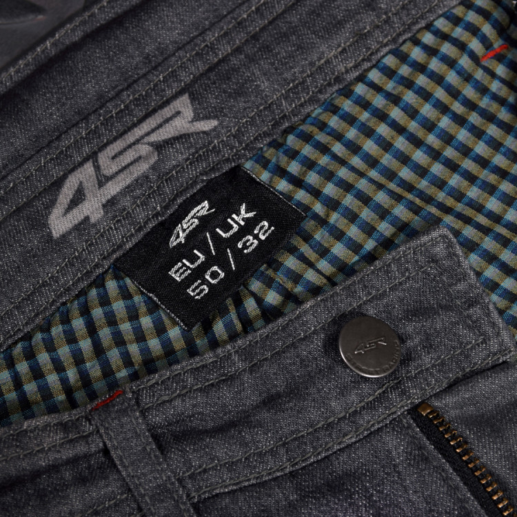 4SR sivé  moto jeans Cool Grey s patentovaným systémem uchytenia chráničou   5