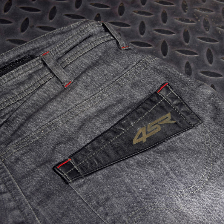 4SR sivé  moto jeans Cool Grey s patentovaným systémem uchytenia chráničou   6
