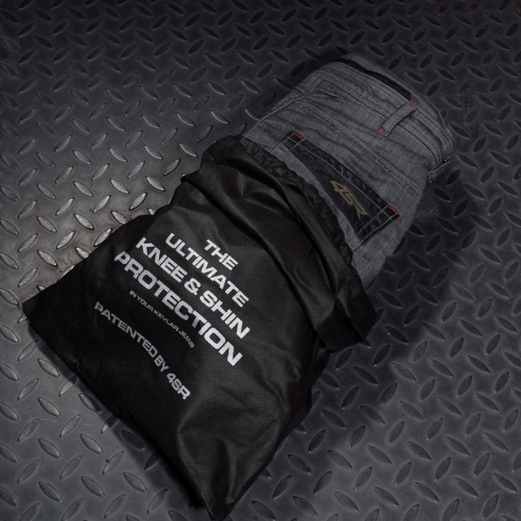 4SR sivé  moto jeans Cool Grey s patentovaným systémem uchytenia chráničou   7