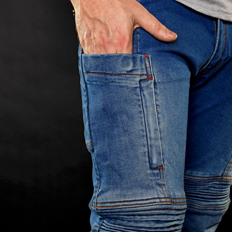 4SR pánske kevlarové jeans Club Sport s patentovaným systémem uchytenia chráničou 7