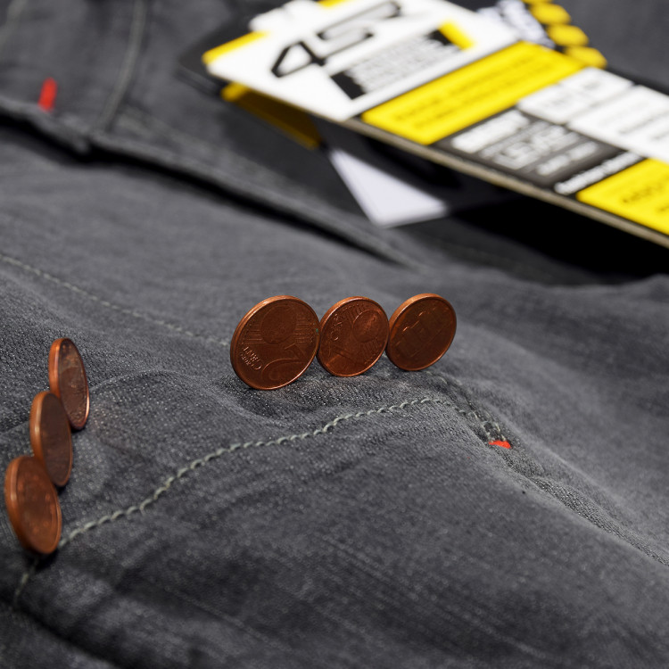 4SR pánské kevlarové jeans Club Sport Grey - magnetická vrecko  6