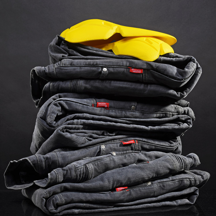 4SR pánské kevlarové jeans Club Sport Grey + najlepšie chrániče na trhu certifikované podľa  Level 2 T+ T- 8