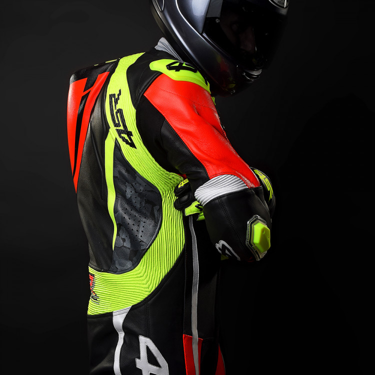 4SR Racing Neon AR kombinéza na motorku ruka