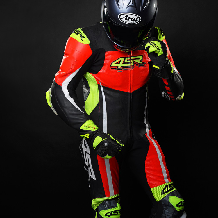 4SR Racing Neon AR kombinéza na motorku detail