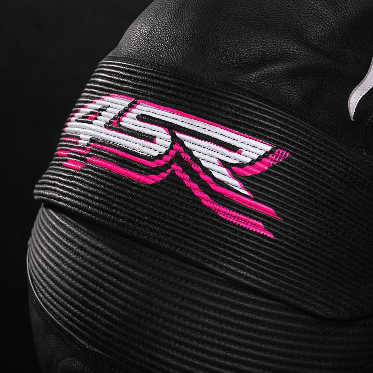 4SR dvojdielna dámska kombinéza na motorku RR Lady Pink chrbát