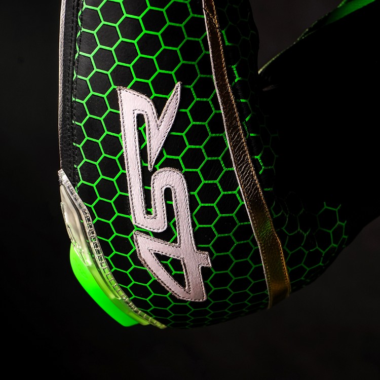 4SR RR Evo III Monster Green AR dvojdielna kombinéza na motorku lakeť