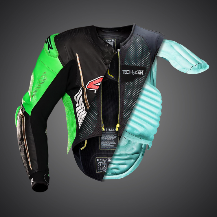 4SR Racing Monster Green AR Airbag Ready moto airbag vesta 