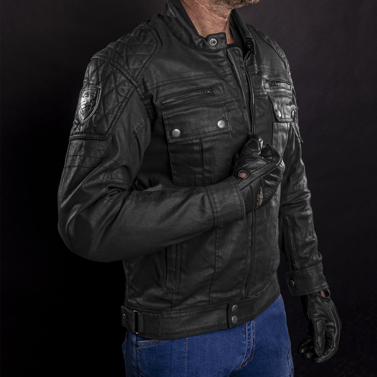 4SR retro bunda na motorku Urban Cafe z profilu 