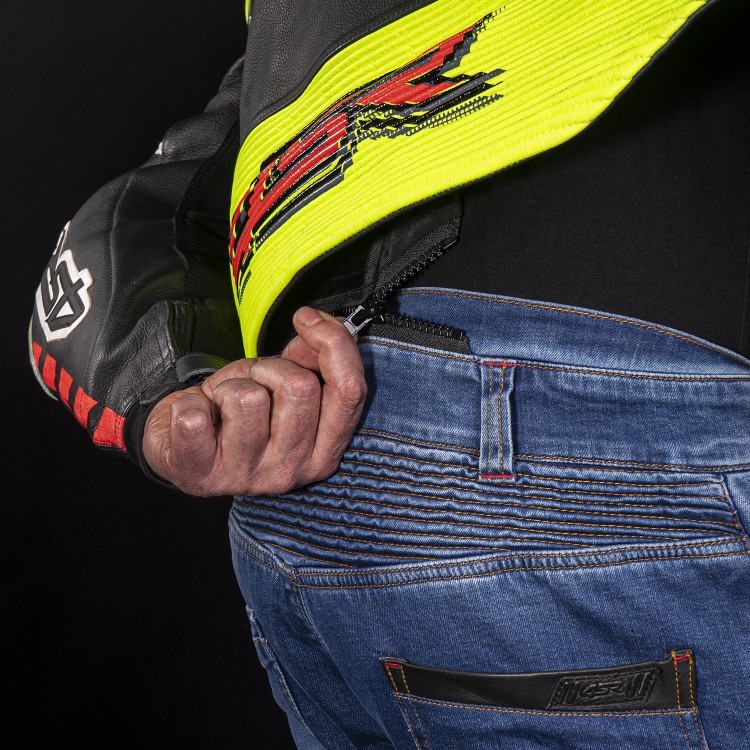 4SR kombinéza na motorku RR Evo III Neon zips