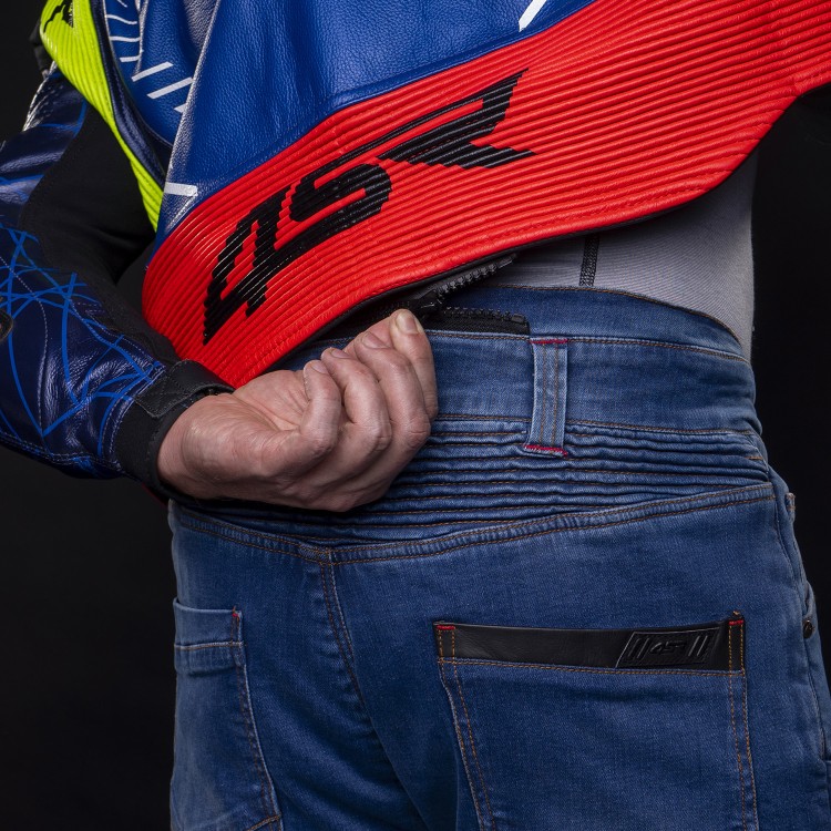 4SR Dvojdielna airbagová kombinéza RR Evo Pearl Blue AR detail