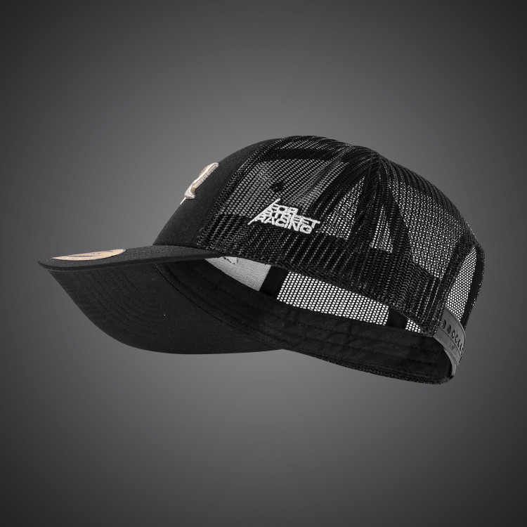 4SR Royal Black Snapback Cap s 3D výšivkou 2