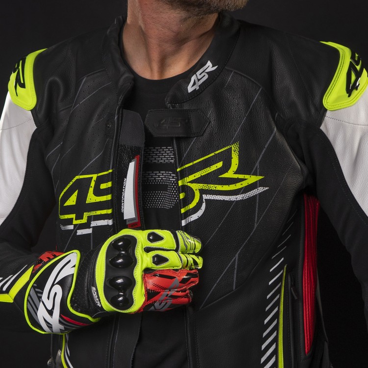 4SR Club Sport Neon AR bezpečná a pohodlná motocyklová bunda  hrudník