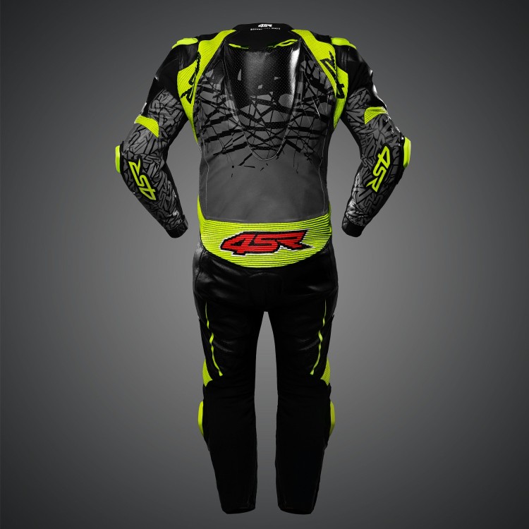 4SR kombinéza Racing Ultra Light Grey AR zo zadu