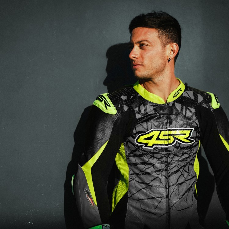 4SR kombinéza Racing Ultra Light Grey AR detail