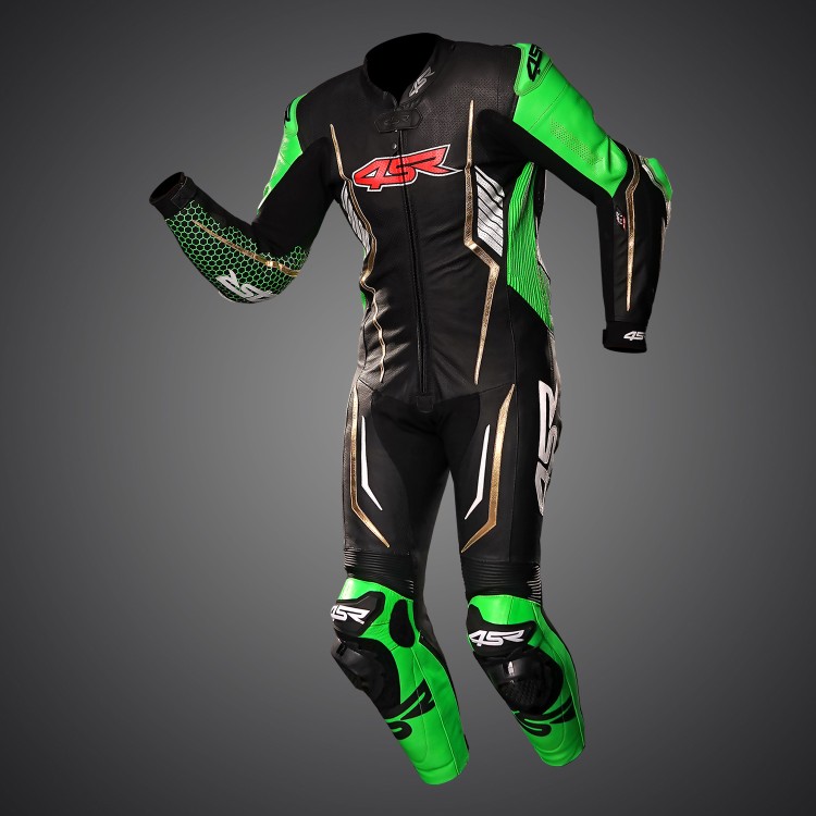 4SR Racing Monster Green AR Airbag Ready moto kombinéza 1