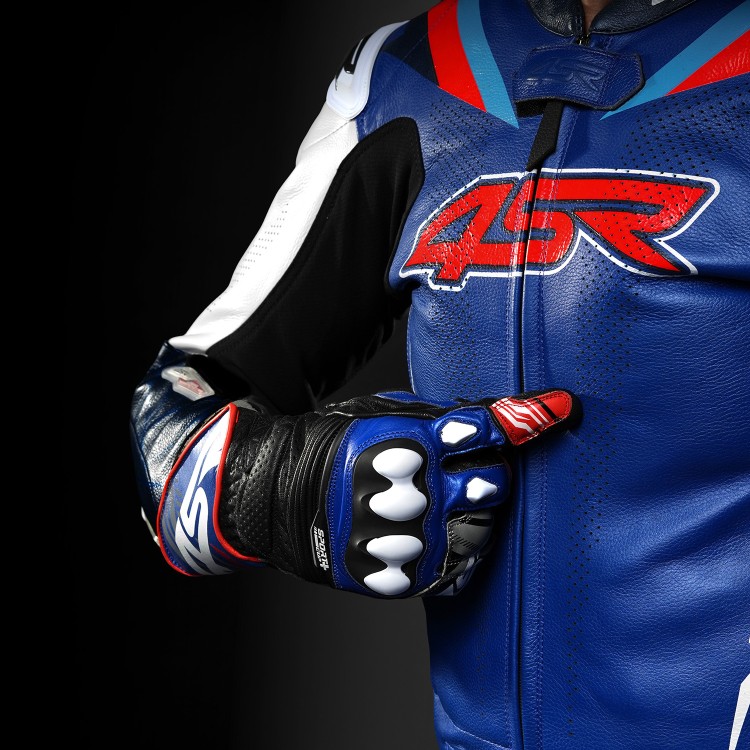 Dvojdielna motocyklová kombinéza 4SR RR Blue AR