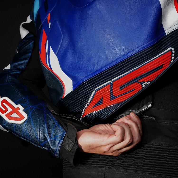 Dvojdielna motocyklová kombinéza 4SR RR Blue AR