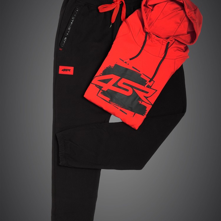 4SR Voľnočasové tepláky Garage Black