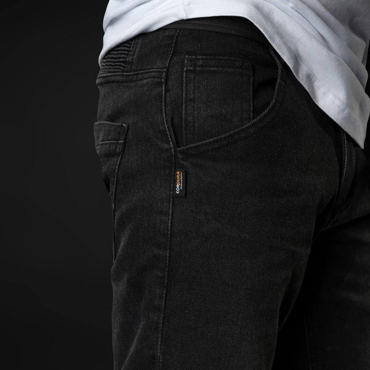 4SR moto džínsy GTS Black