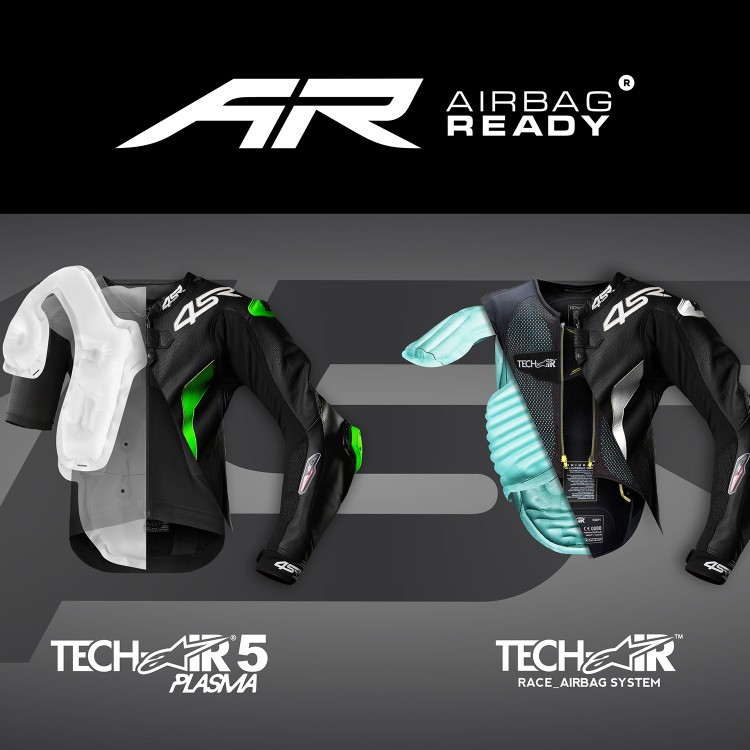 4SR detská jednodielna kombinéza Racing Junior Green AR - Airbag Ready