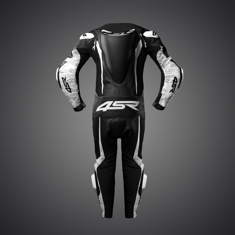 4SR detská jednodielna kombinéza Racing Junior White AR