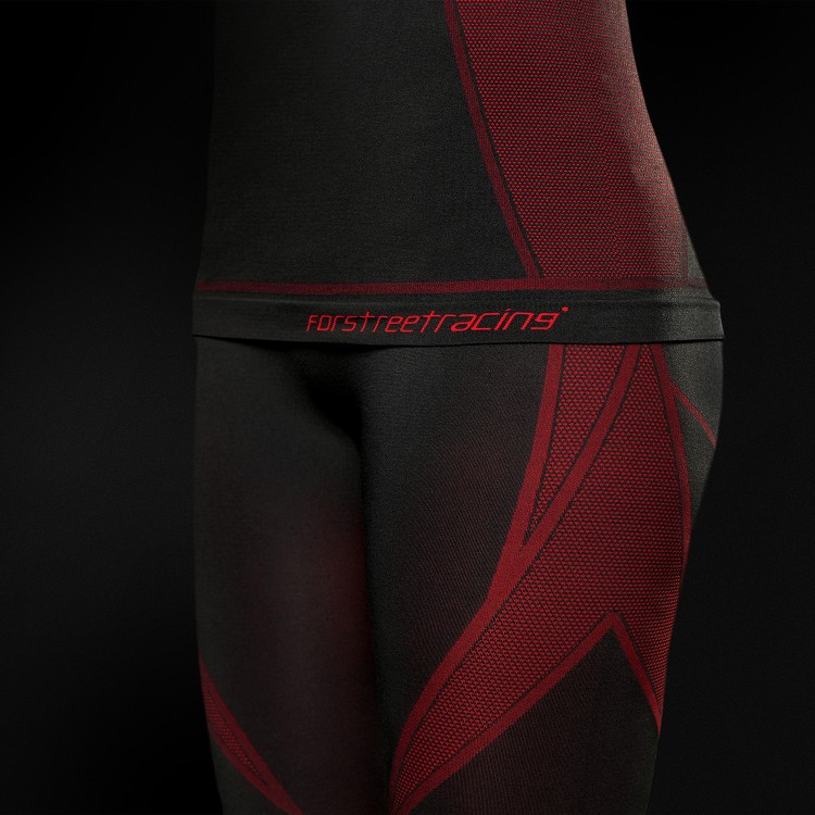 4SR Dámske funkčné bezšvové nohavice Ladies Seamless Pants Red