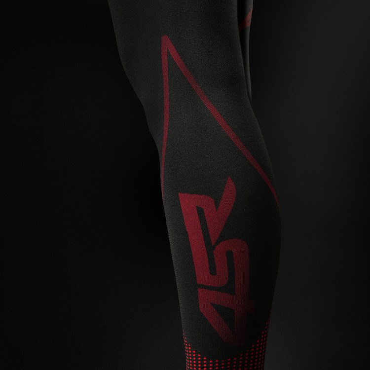 4SR Dámske funkčné bezšvové nohavice Ladies Seamless Pants Red
