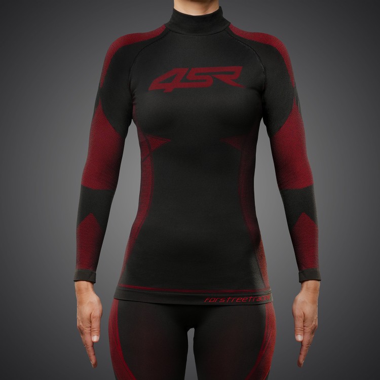 4SR Dámske funkčné bezšvové tričko Ladies Seamless Shirt Red