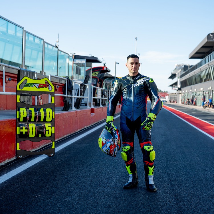 4SR jednodielna kombinéza z klokanej kože Racing Ultra Matrix Blue AR
