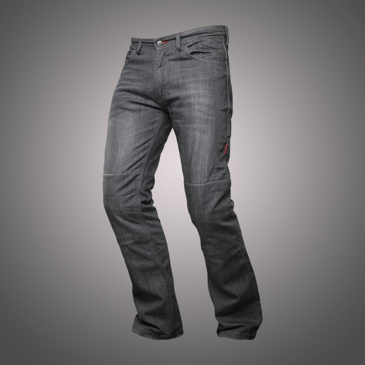 4SR šedé moto jeans Cool Grey s patentovaným systémem uchycení chráničů
