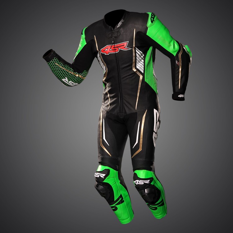 4SR Racing Monster Green AR Airbag Ready moto kombinéza 1