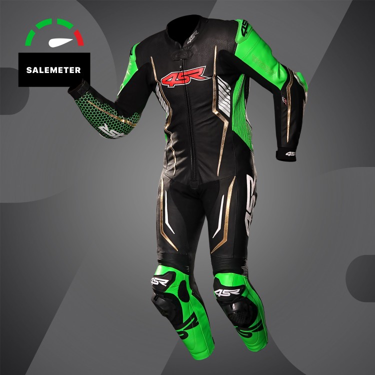 4SR Racing Monster Green AR Airbag Ready moto kombinéza