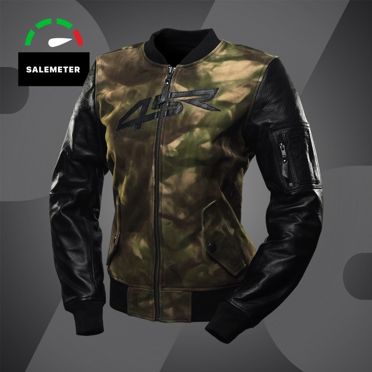 4SR Bomber Lady Camo  - dámská maskáčová bunda na motorku 