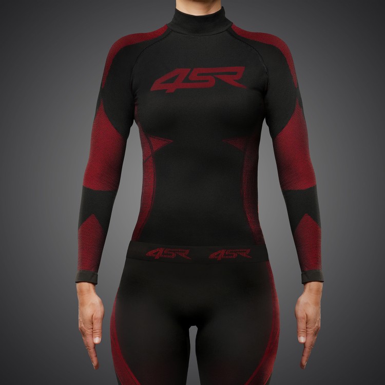4SR Dámska funkčná bezšvová bielizeň Ladies Seamless Set Red