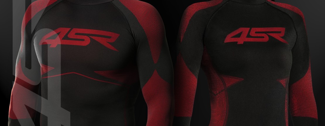4SR bezšvová bielizeň Seamless Red