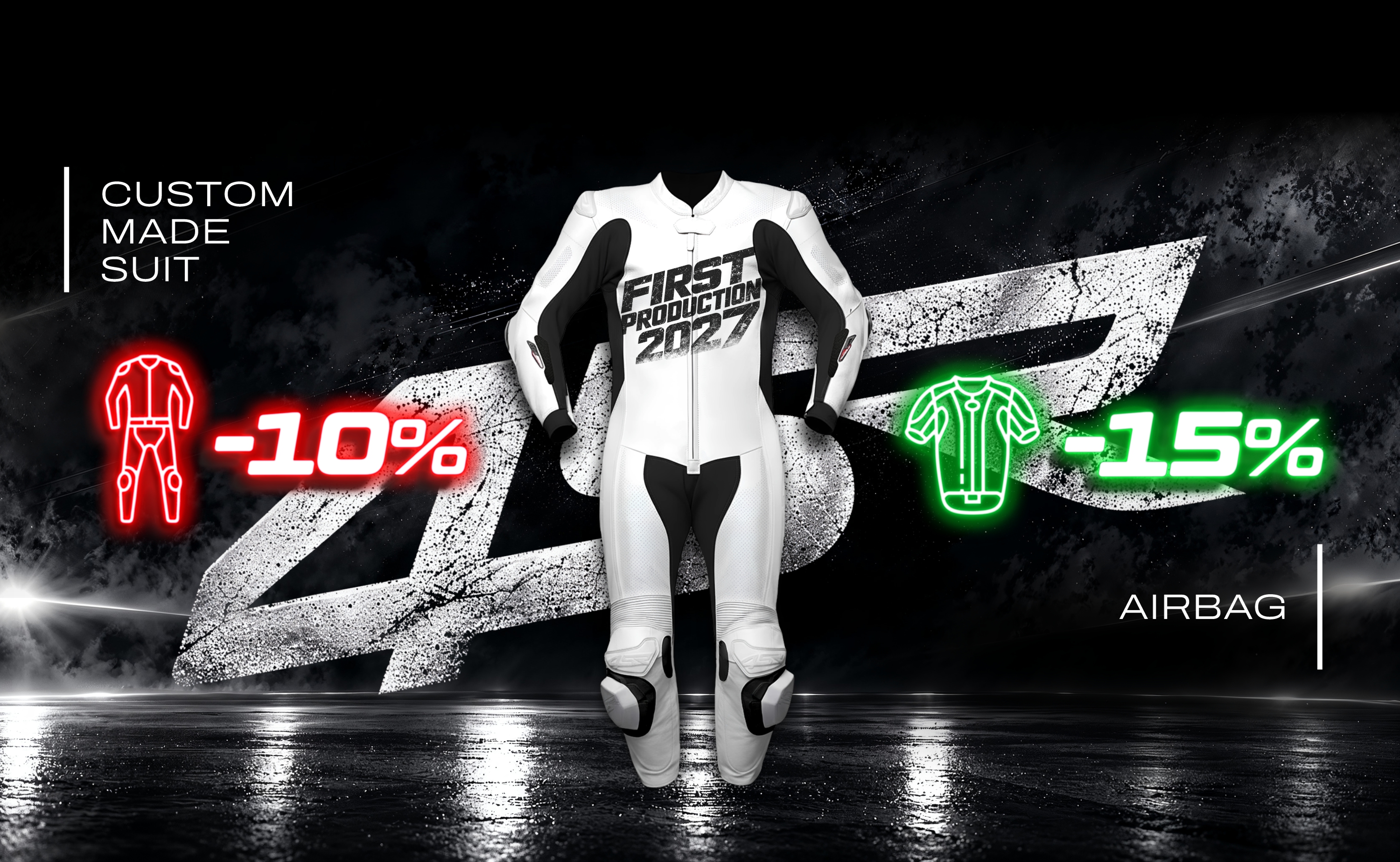 4SR Individual First Production 2027 – zľava 10 % na kombinézu a 15 % na airbag